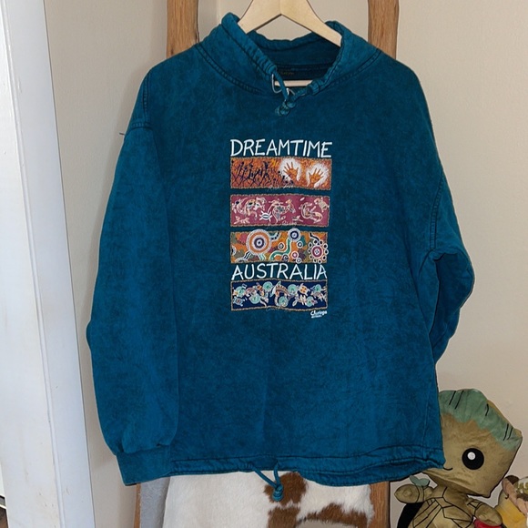 RARE Vintage 1990s Acid Wash Tribal Sweatshirt - Picture 2 of 4